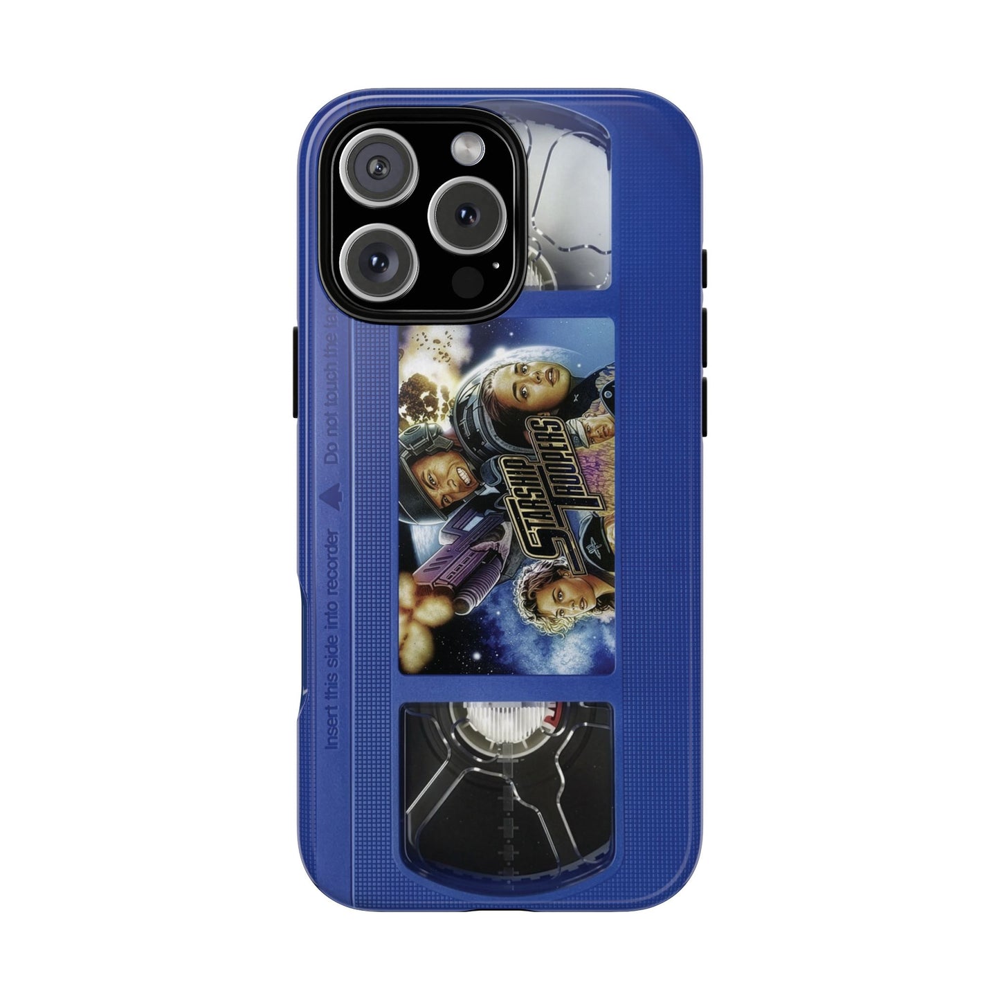 Starship Troopers Blue Impact Resistant VHS Phone Case