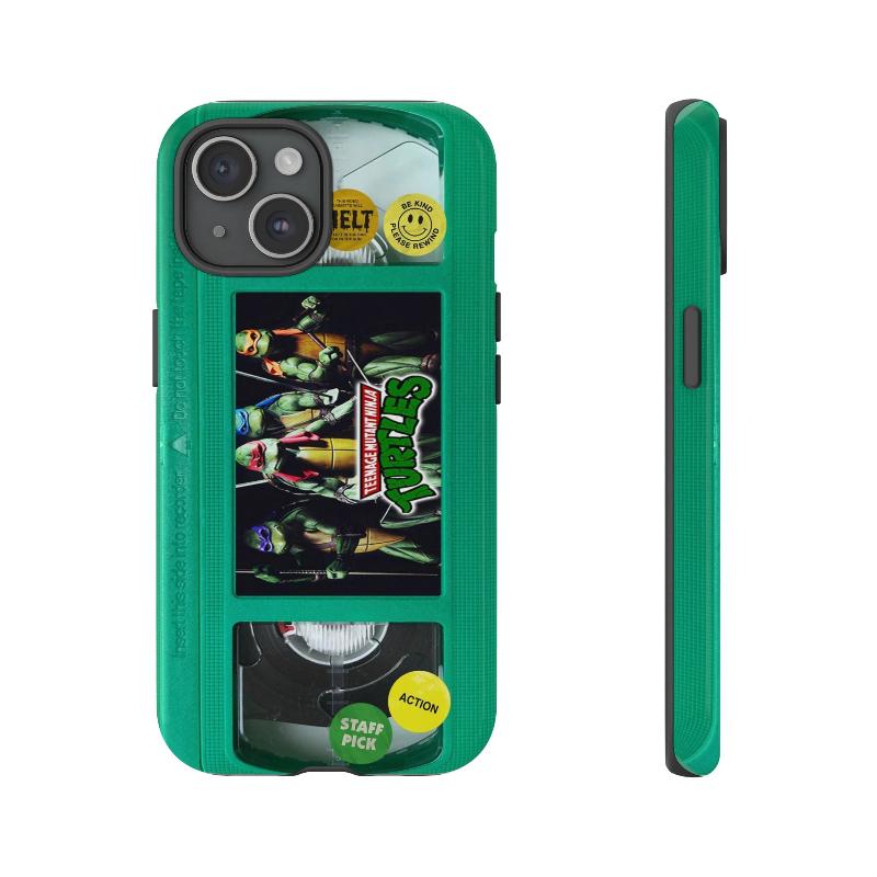 Teenage Turtles Green Impact Resistant VHS Phone Case