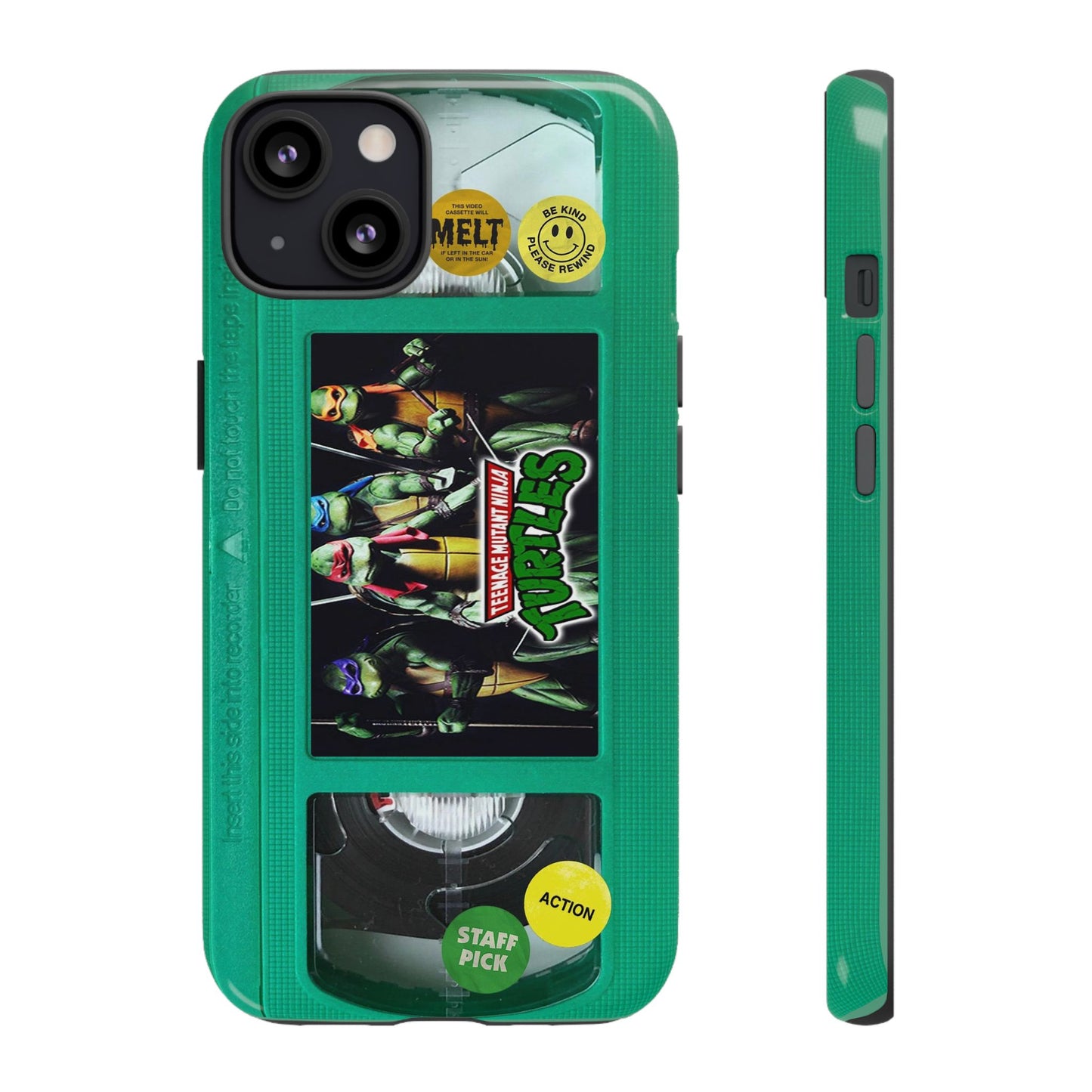 Teenage Turtles Green Impact Resistant VHS Phone Case