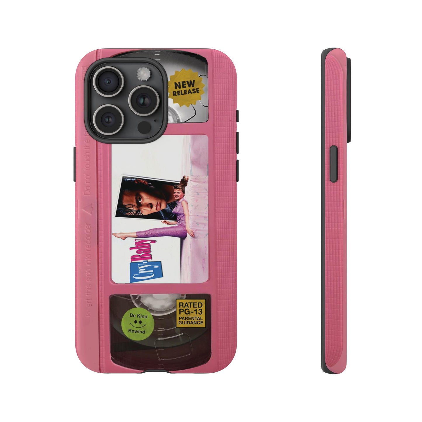 Cry Baby Pink Limited Edition Impact Resistant Vhs Phone Case