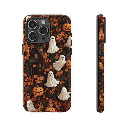 Halloween Ghosts & Autumn Leaves 3D Effect Phone Case