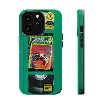 Green Goosebumps MagSafe VHS Phone Case