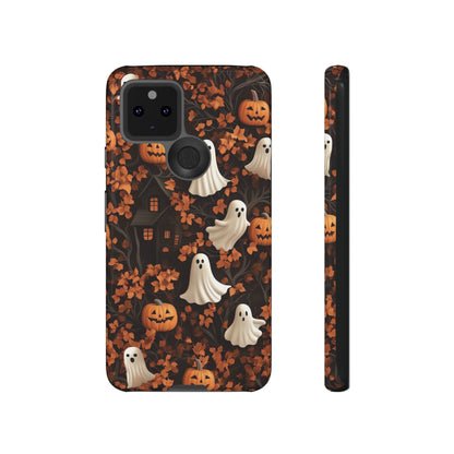 Halloween Ghosts & Autumn Leaves 3D Effect Phone Case