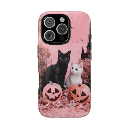 Retro Fall Kitties Impact Resistant Phone Case