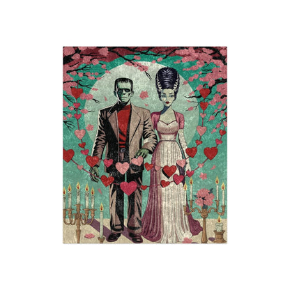 Frank and Bride Cherry Blossom Velveteen Blanket