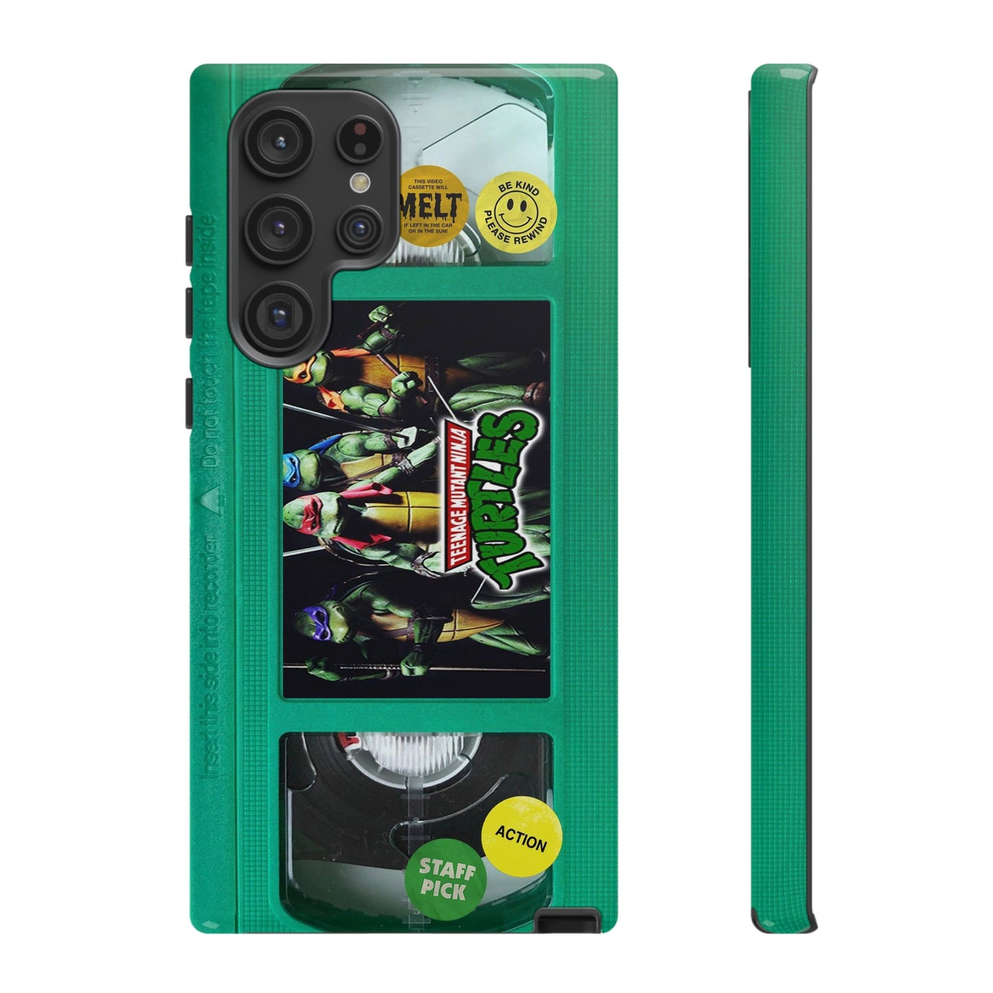 Teenage Turtles Green Impact Resistant VHS Phone Case