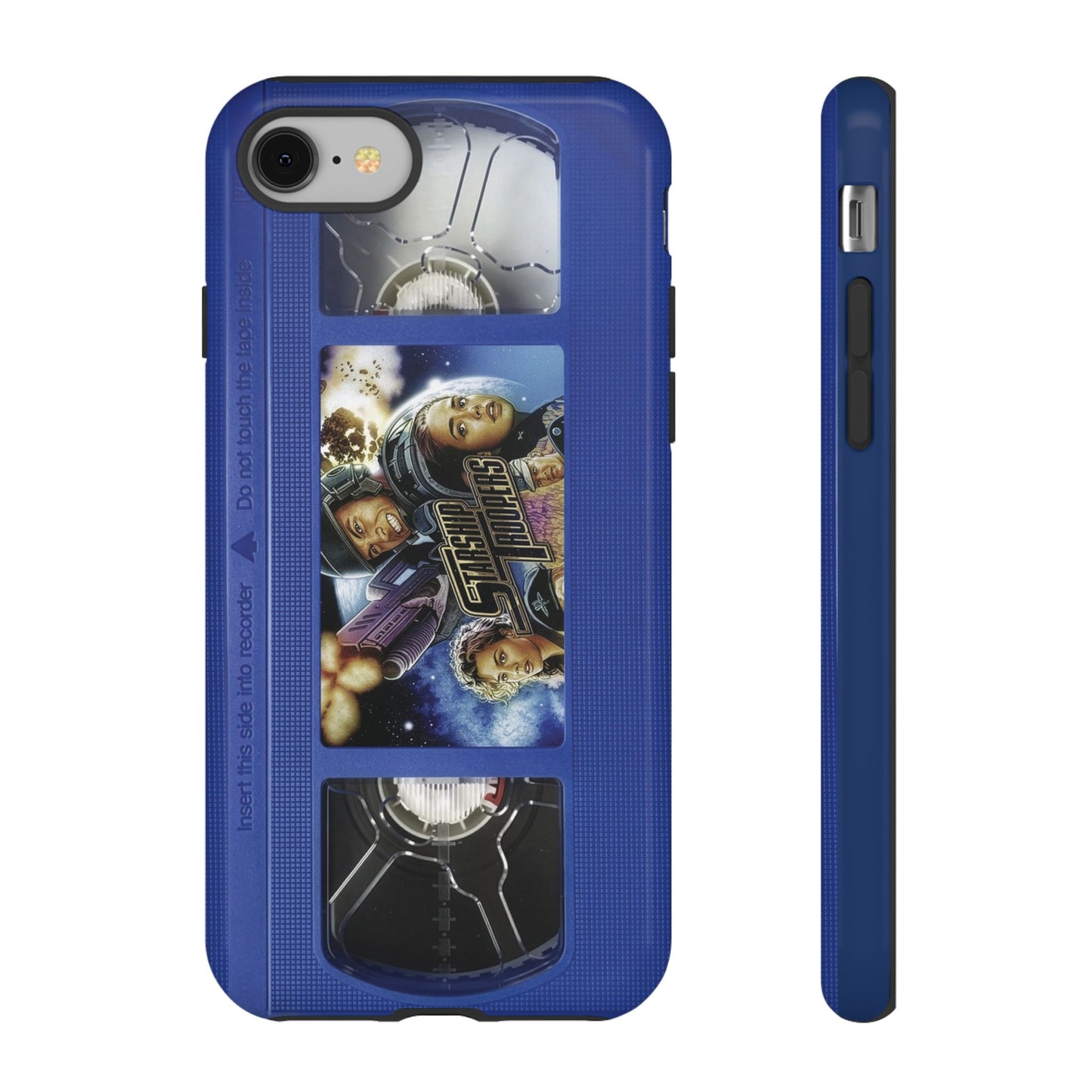 Starship Troopers Blue Impact Resistant VHS Phone Case