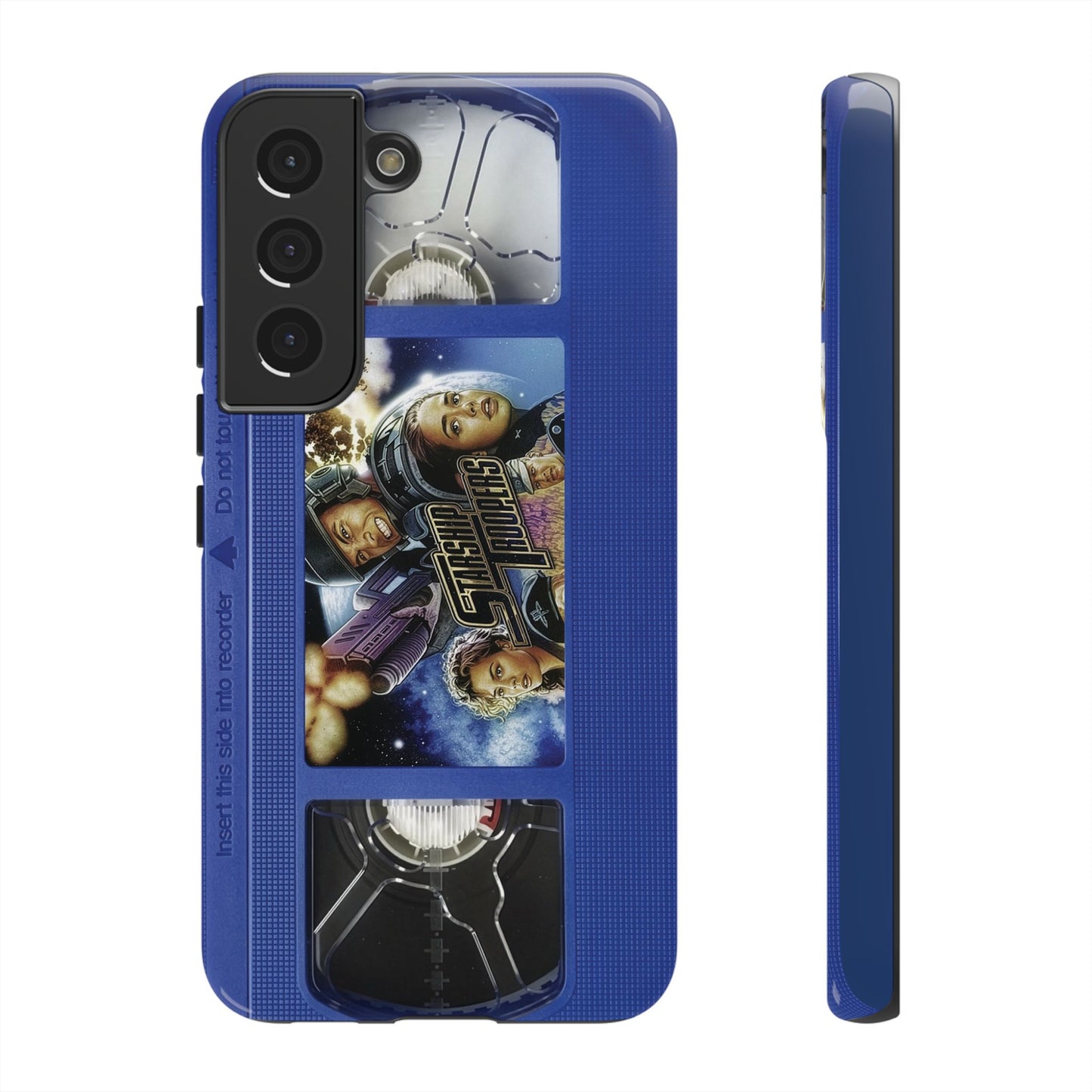 Starship Troopers Blue Impact Resistant VHS Phone Case