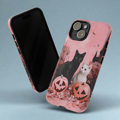 Retro Fall Kitties Impact Resistant Phone Case