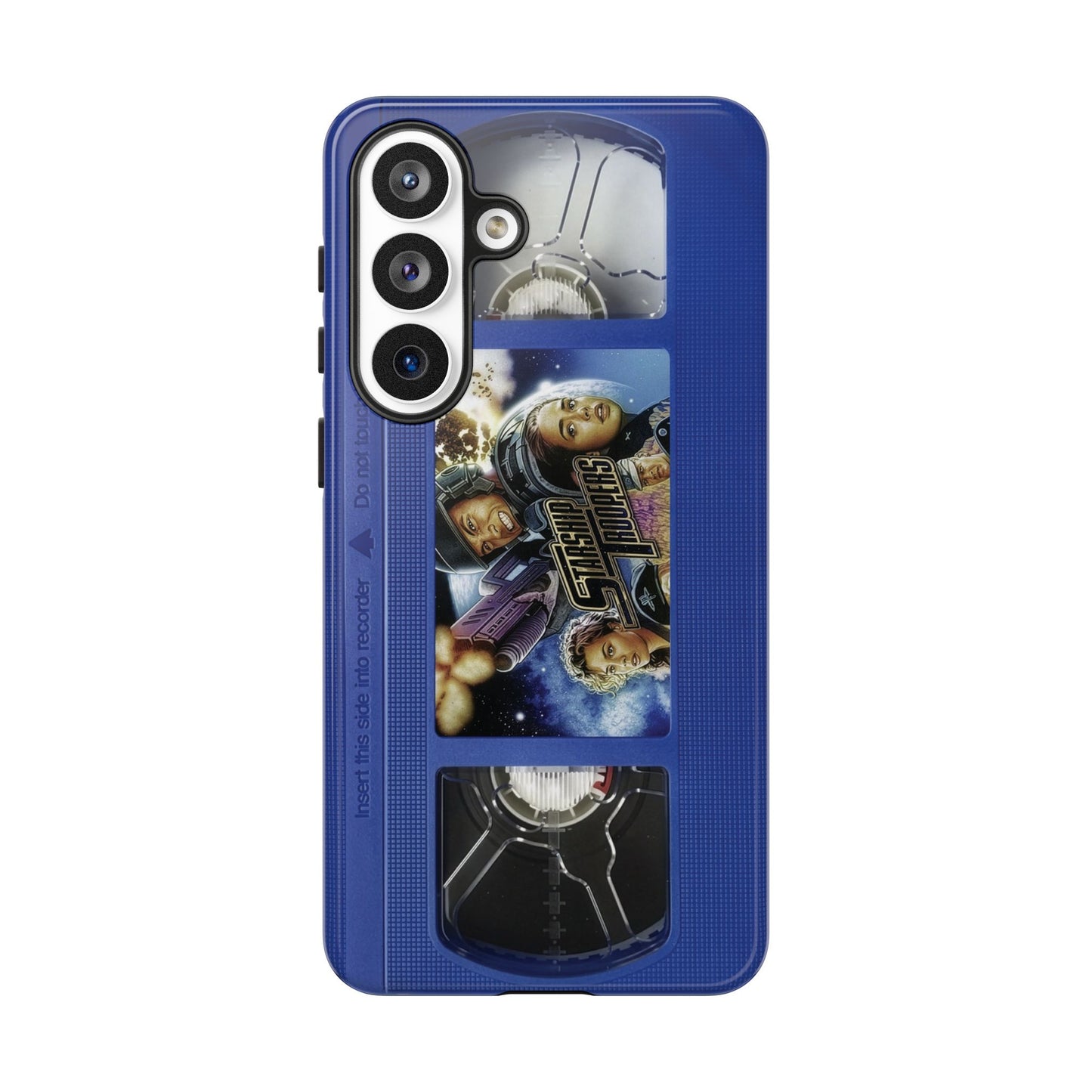Starship Troopers Blue Impact Resistant VHS Phone Case