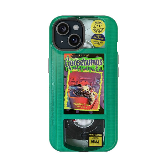 Green Goosebumps MagSafe VHS Phone Case