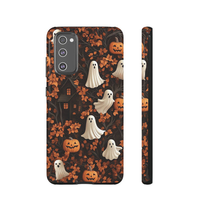 Halloween Ghosts & Autumn Leaves 3D Effect Phone Case