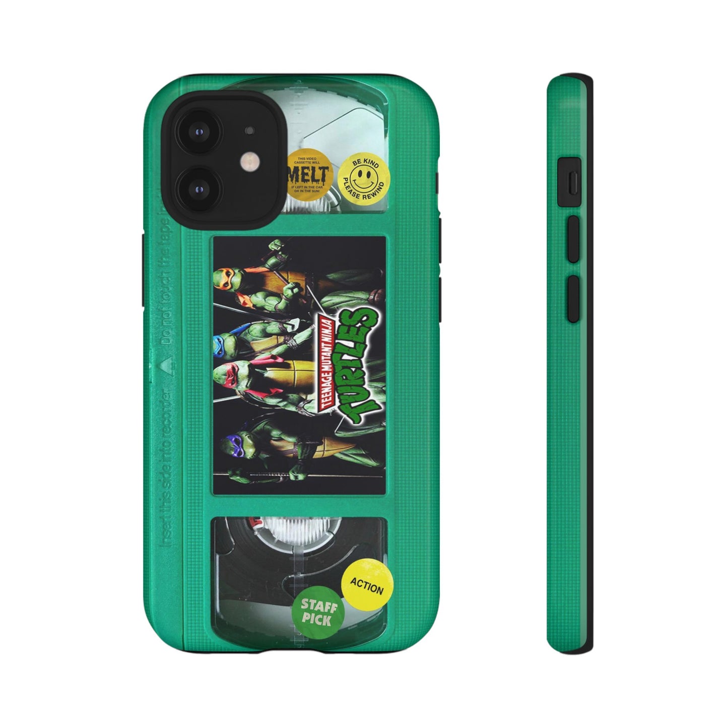 Teenage Turtles Green Impact Resistant VHS Phone Case