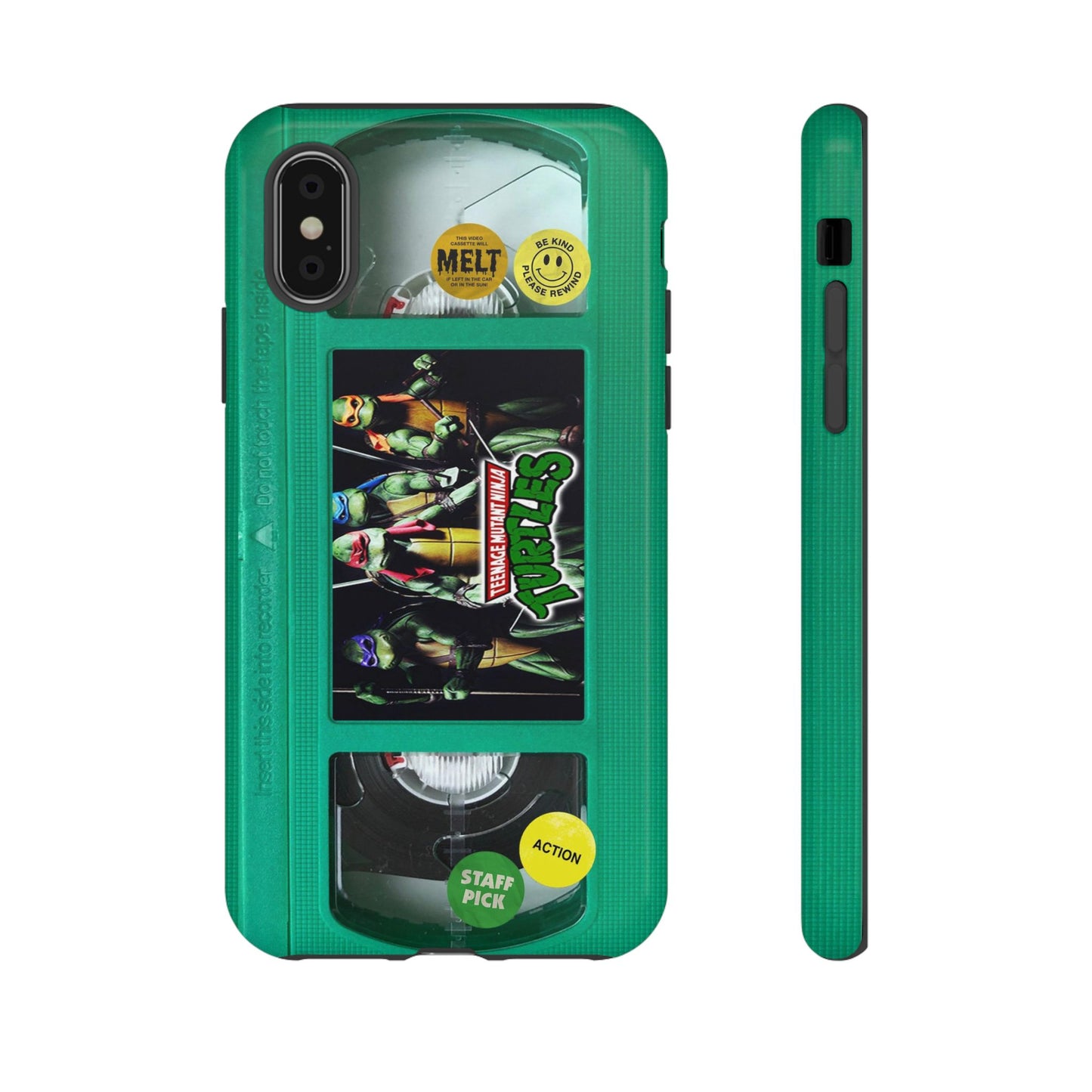 Teenage Turtles Green Impact Resistant VHS Phone Case