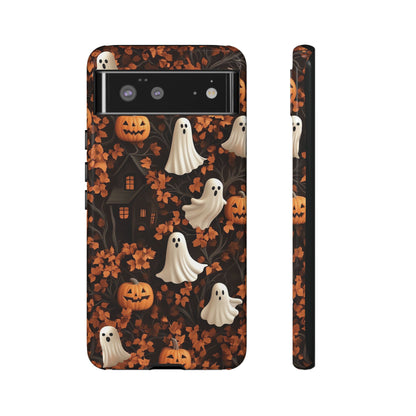 Halloween Ghosts & Autumn Leaves 3D Effect Phone Case