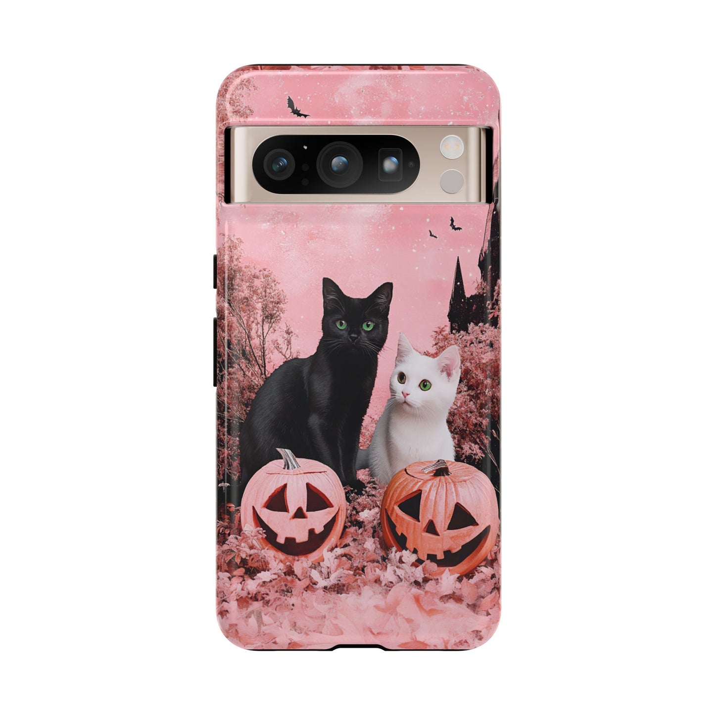 Retro Fall Kitties Impact Resistant Phone Case