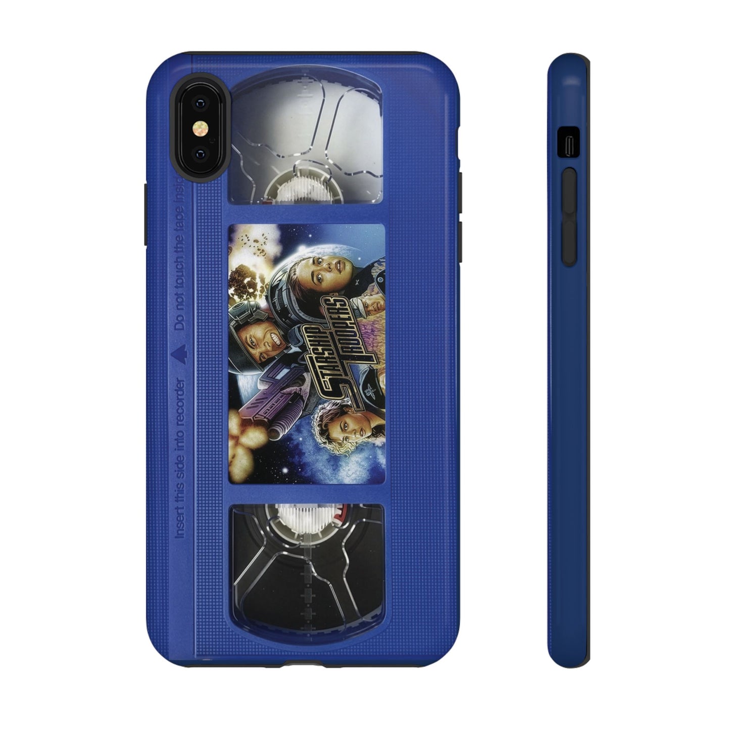 Starship Troopers Blue Impact Resistant VHS Phone Case