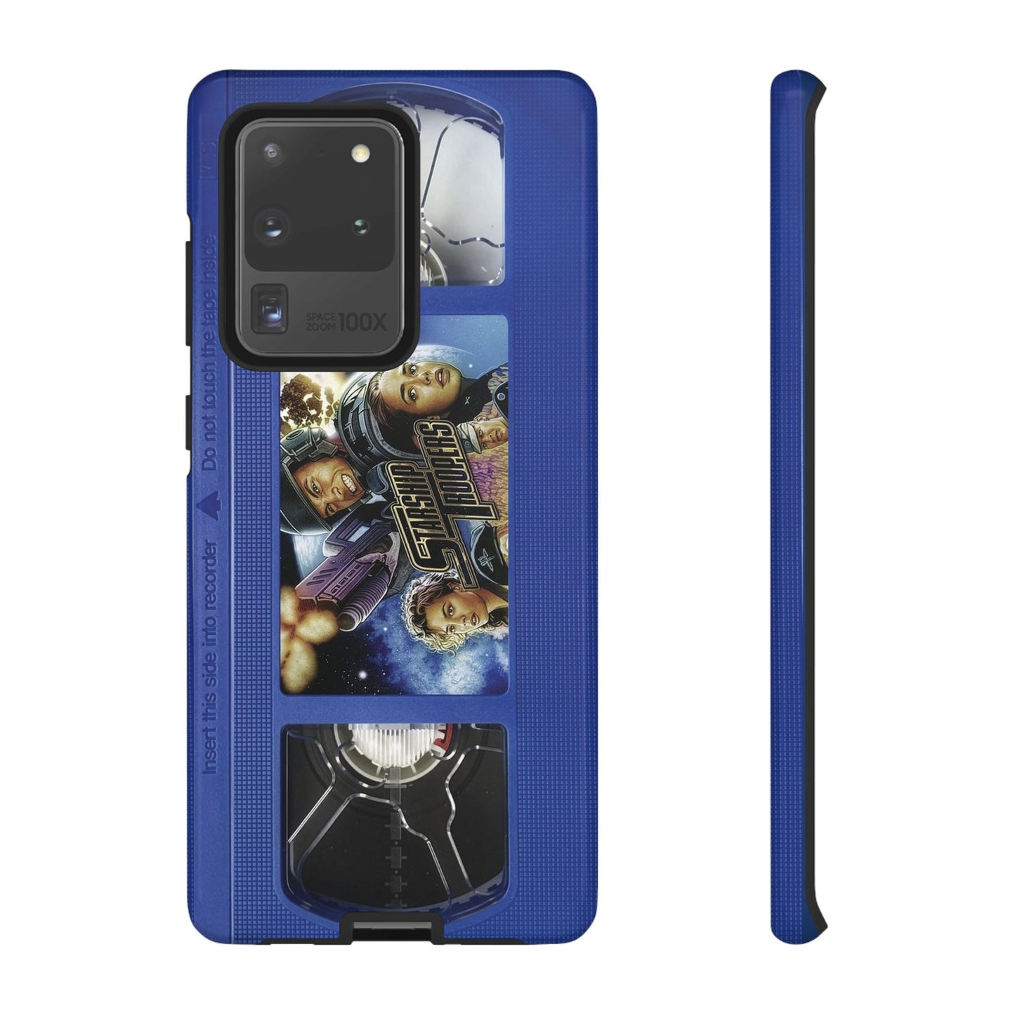 Starship Troopers Blue Impact Resistant VHS Phone Case