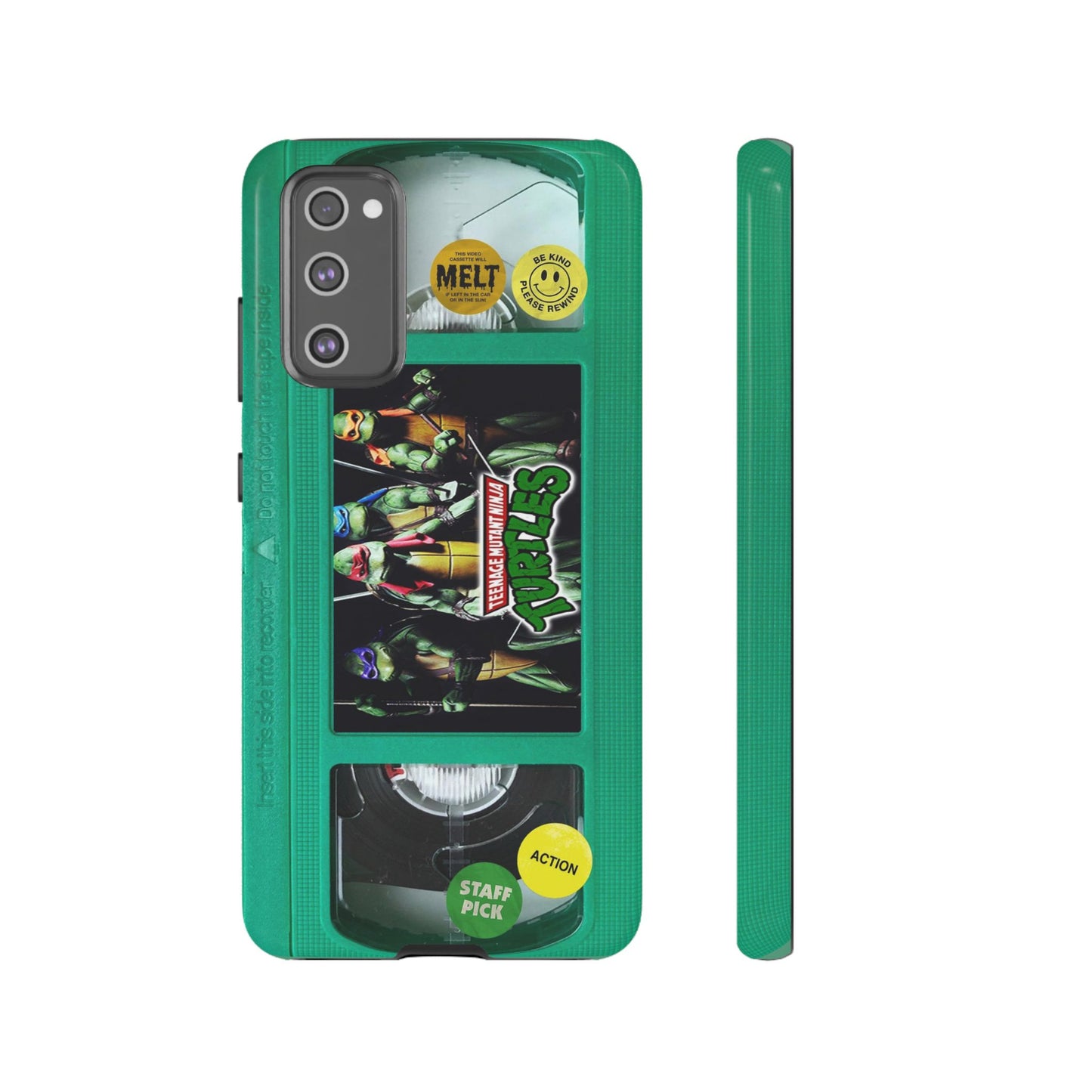 Teenage Turtles Green Impact Resistant VHS Phone Case