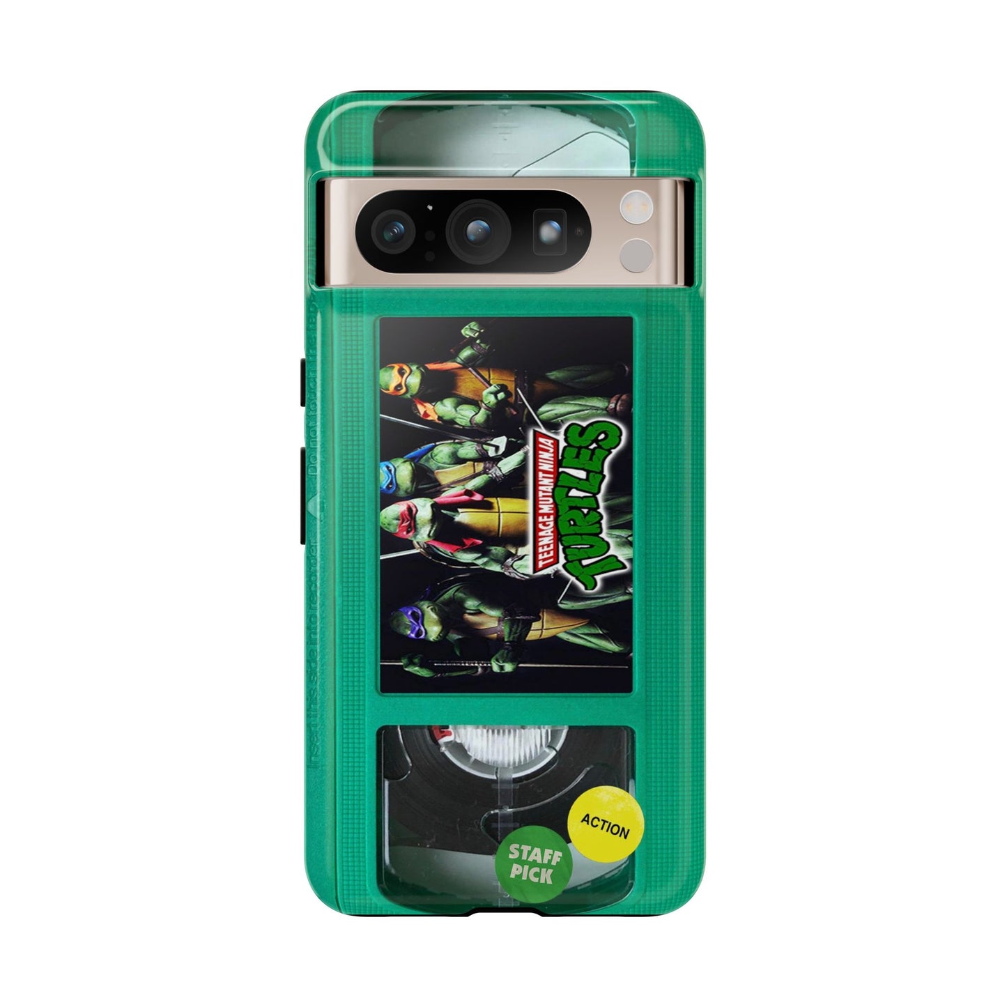 Teenage Turtles Green Impact Resistant VHS Phone Case