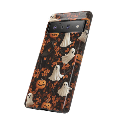 Halloween Ghosts and Leaves 3D Effect Phone Case