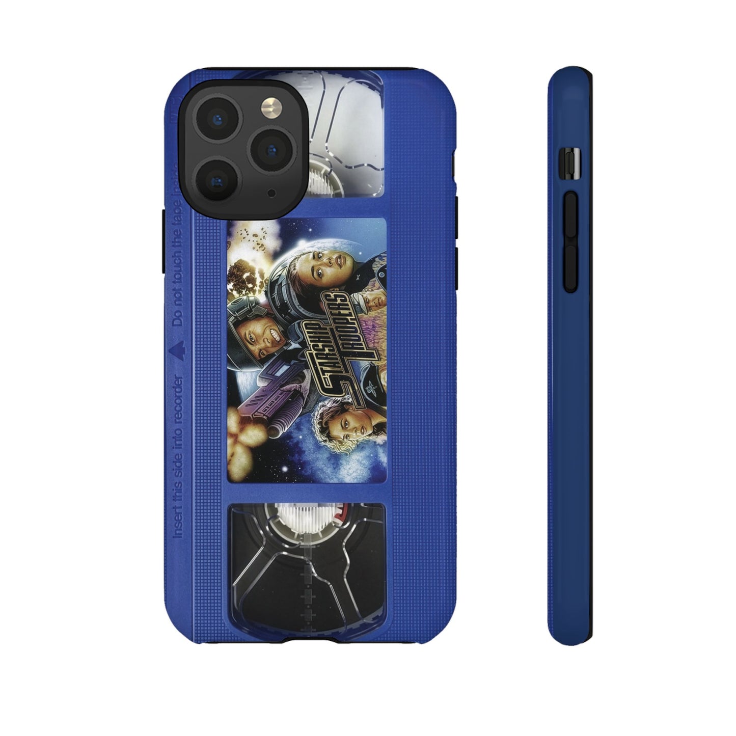 Starship Troopers Blue Impact Resistant VHS Phone Case