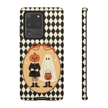 Retro Halloween Harlequin Impact Resistant Phone Case