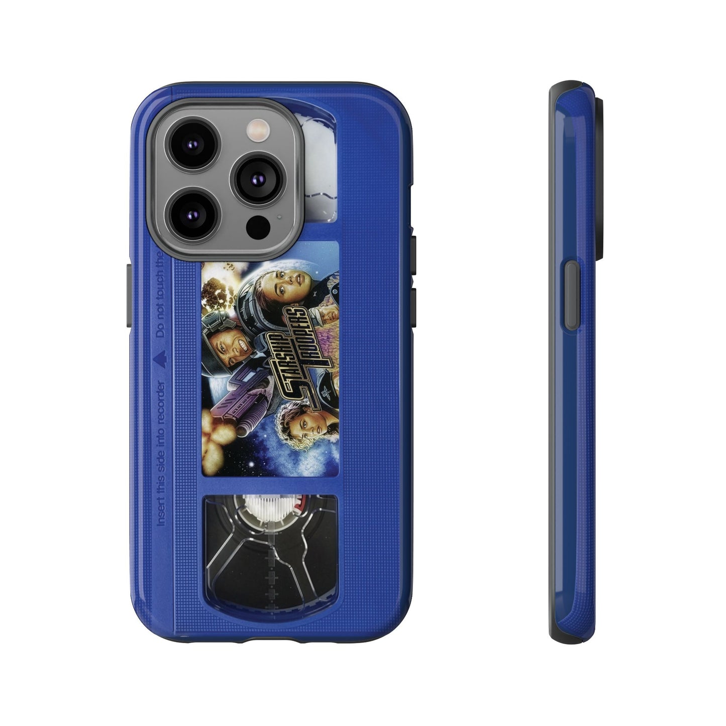 Starship Troopers Blue Impact Resistant VHS Phone Case