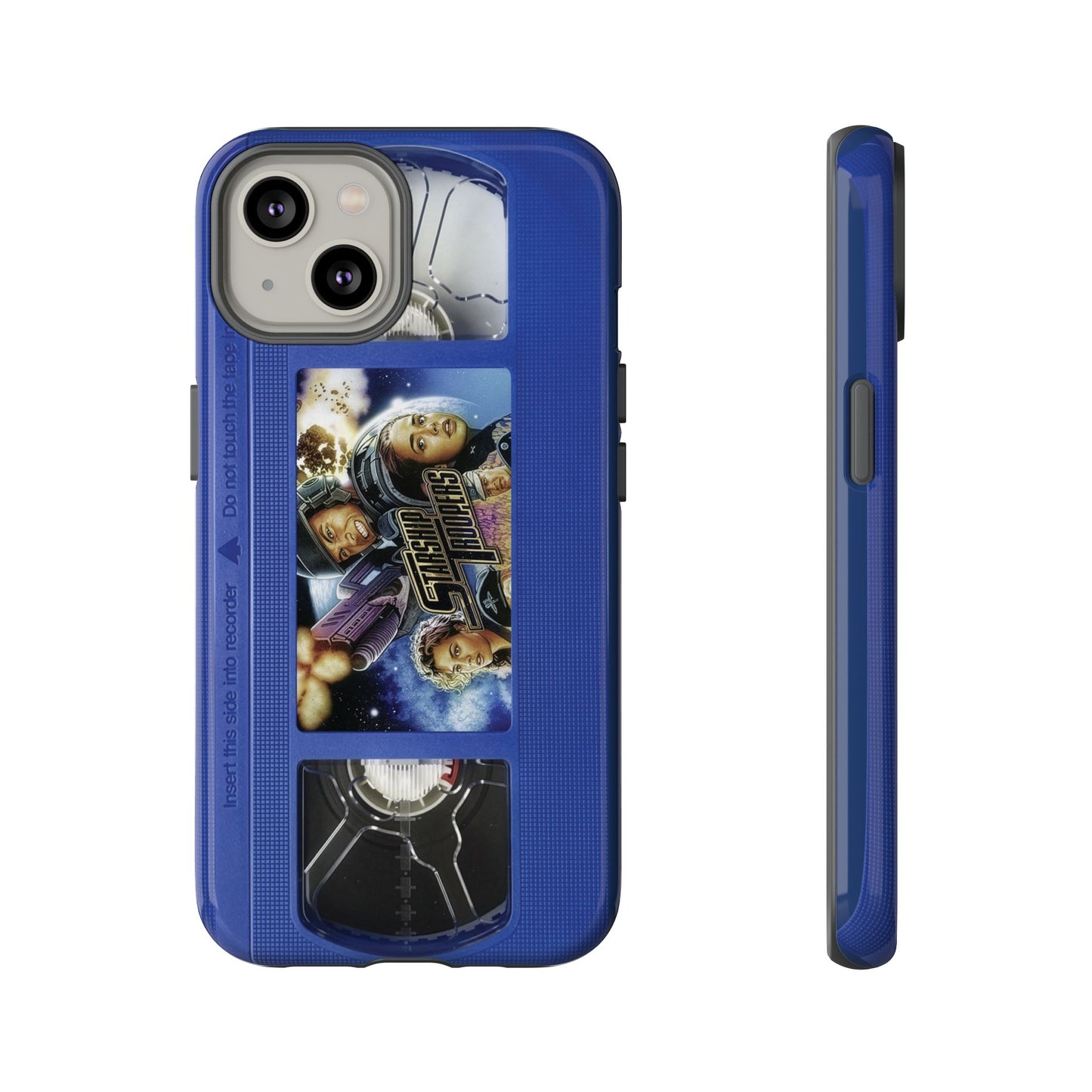 Starship Troopers Blue Impact Resistant VHS Phone Case