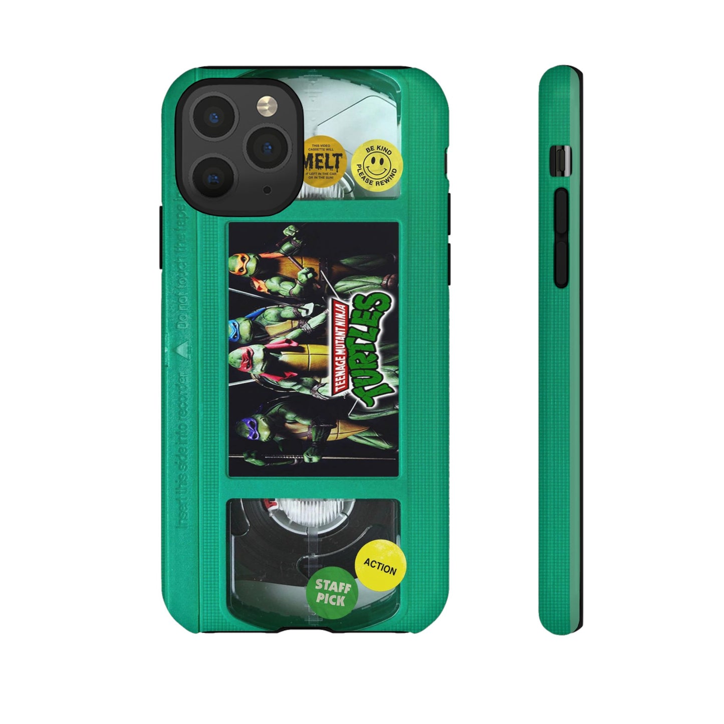 Teenage Turtles Green Impact Resistant VHS Phone Case