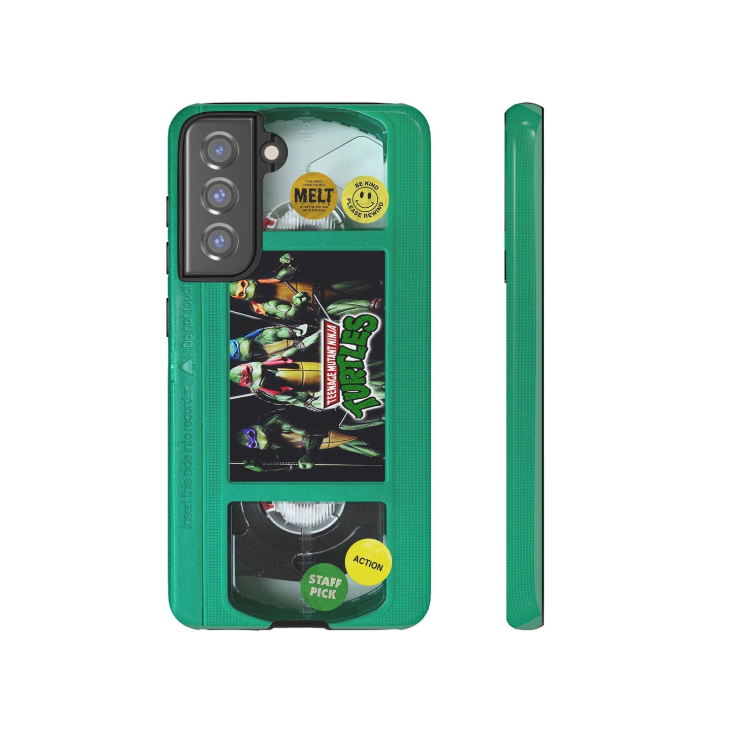 Teenage Turtles Green Impact Resistant VHS Phone Case