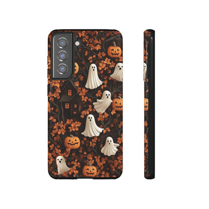 Halloween Ghosts & Autumn Leaves 3D Effect Phone Case