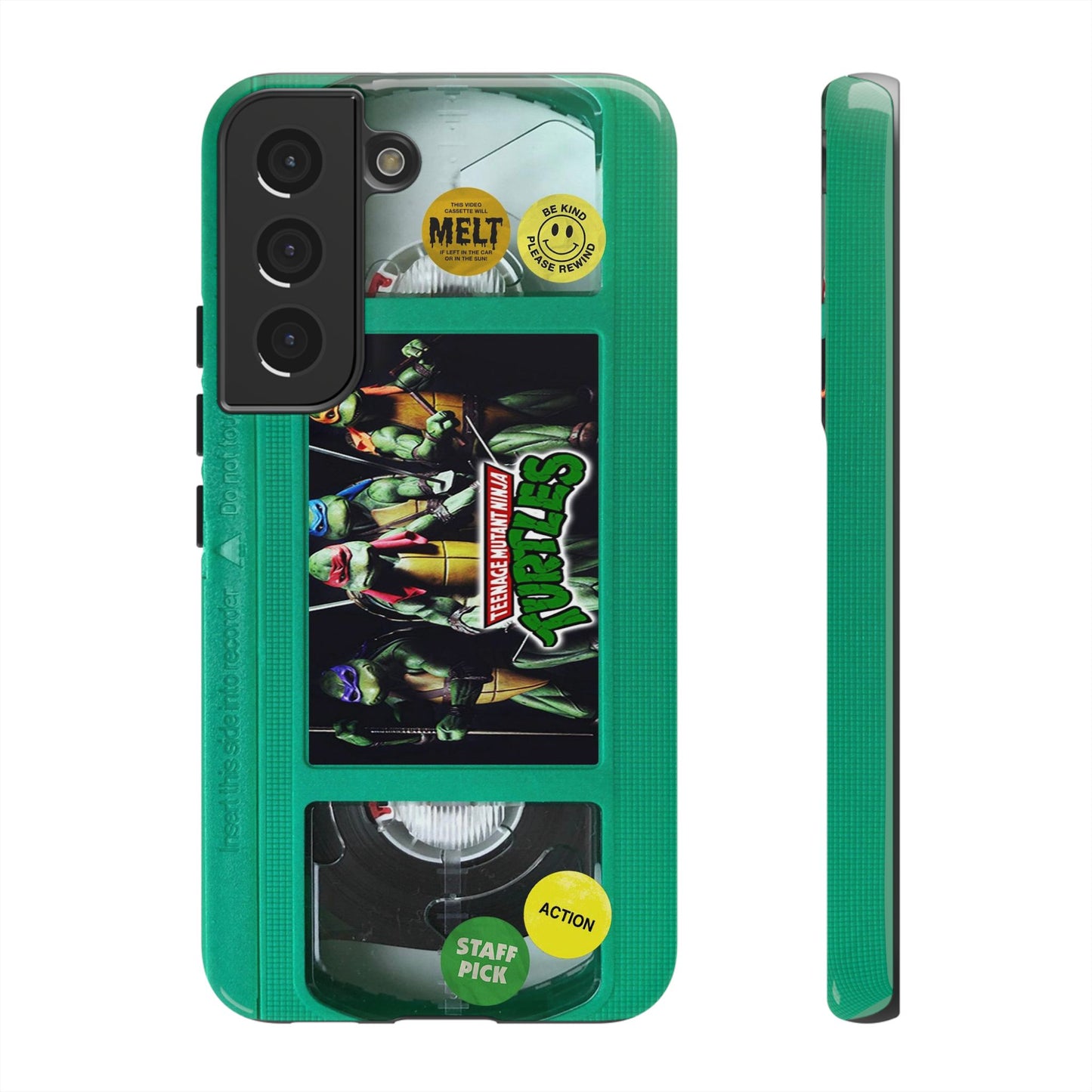 Teenage Turtles Green Impact Resistant VHS Phone Case