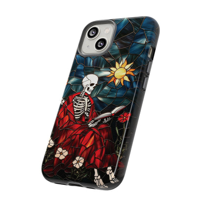 Bookish Skeleton Phone Case