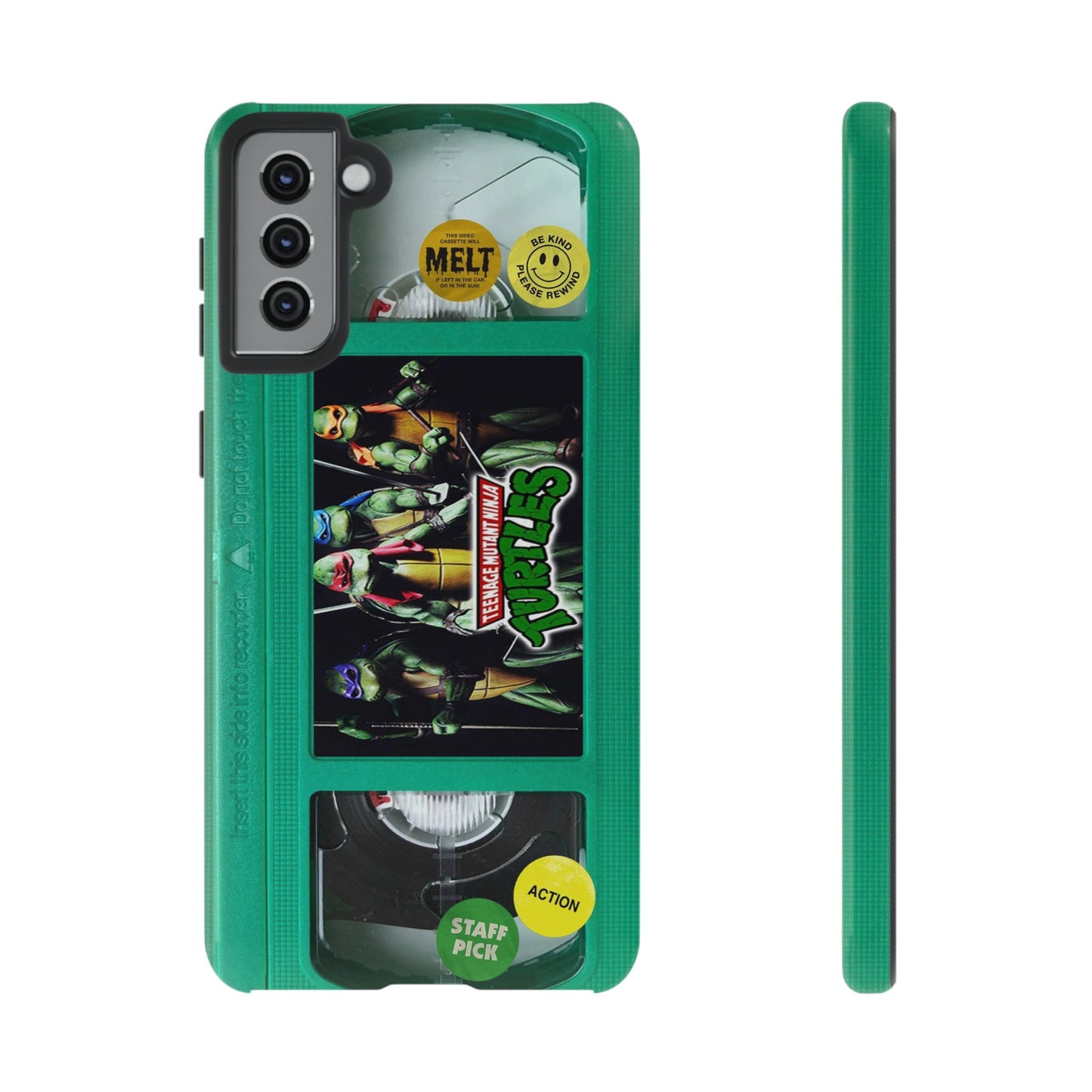 Teenage Turtles Green Impact Resistant VHS Phone Case