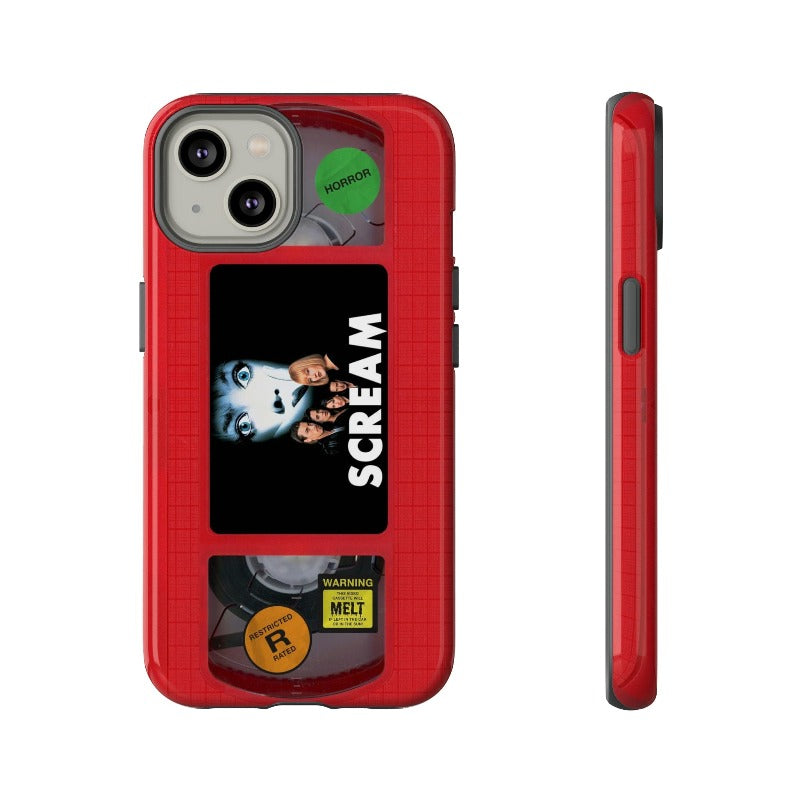 Scream Red Impact Resistant VHS Phone Case – Wearecrimsonclover Scream Red Impact Resistant VHS Phone Case – Wearecrimsonclover
