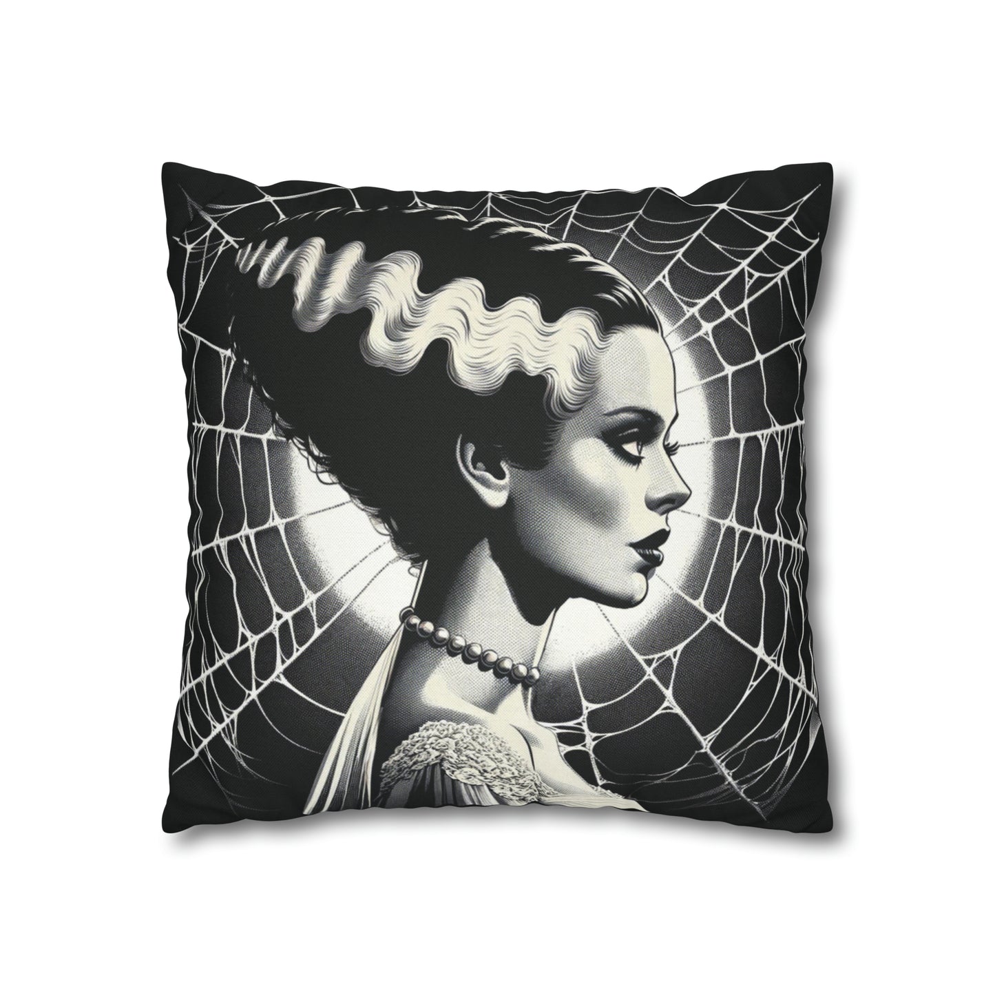 Bride Spider Web Pillow Case