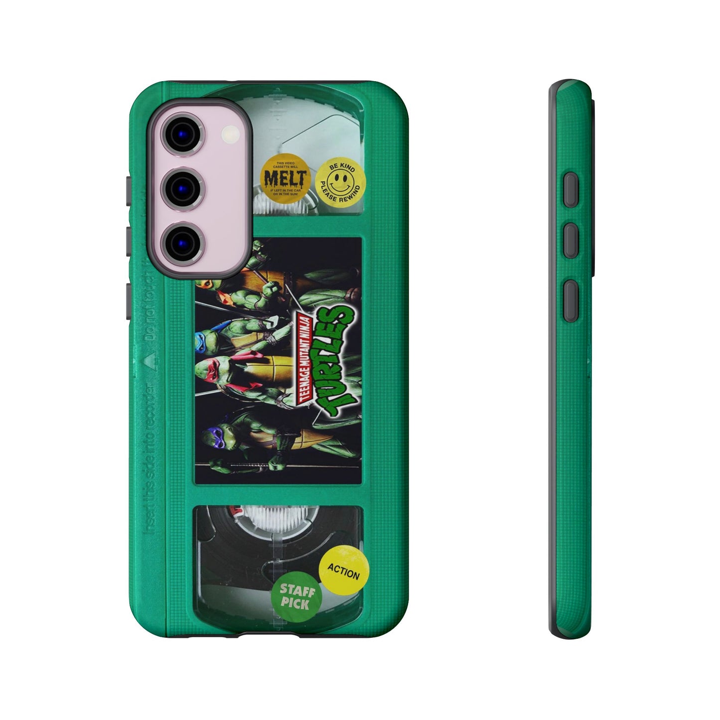 Teenage Turtles Green Impact Resistant VHS Phone Case