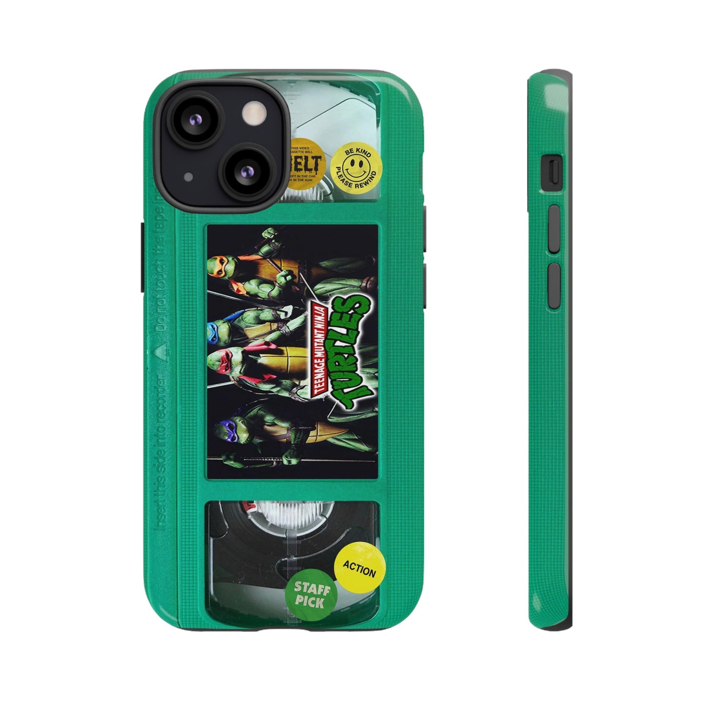 Teenage Turtles Green Impact Resistant VHS Phone Case