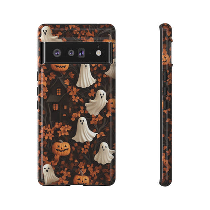 Halloween Ghosts & Autumn Leaves 3D Effect Phone Case