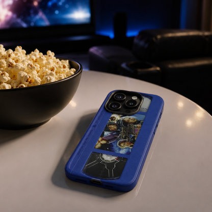 Starship Troopers Blue Impact Resistant VHS Phone Case