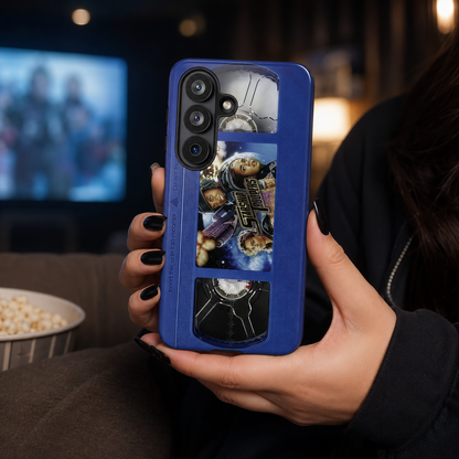Starship Troopers Blue Impact Resistant VHS Phone Case