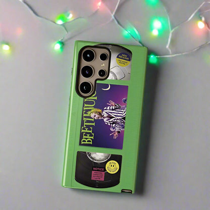 BJ  Limited Edition Green Impact Resistant VHS Phone Case