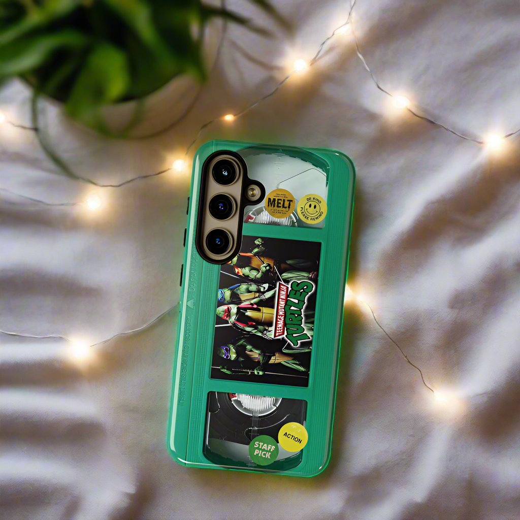 Teenage Turtles Green Impact Resistant VHS Phone Case