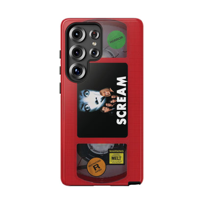 Scream Red Impact Resistant VHS Phone Case