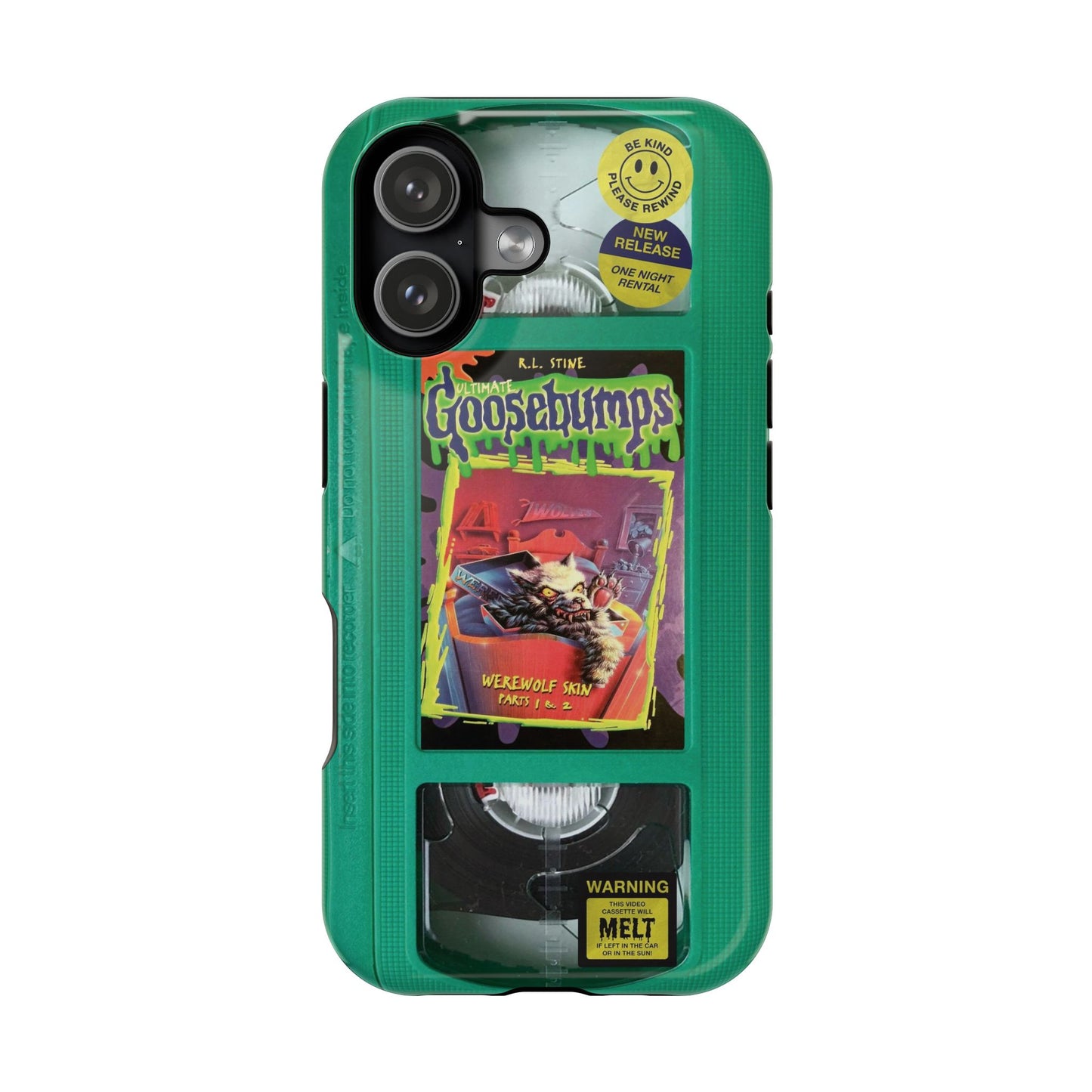 Green Goosebumps MagSafe VHS Phone Case