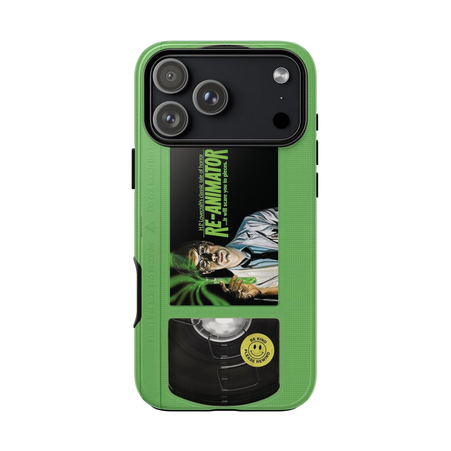 Reanimator Limited Edition Green Impact Resistant VHS Phone Case