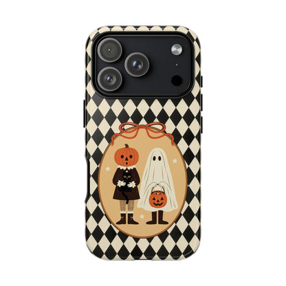 Retro Halloween Harlequin Impact Resistant Phone Case