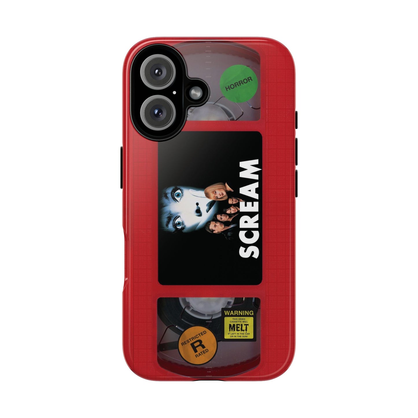 Scream Red Limited Edition Impact Resistant VHS Phone Case