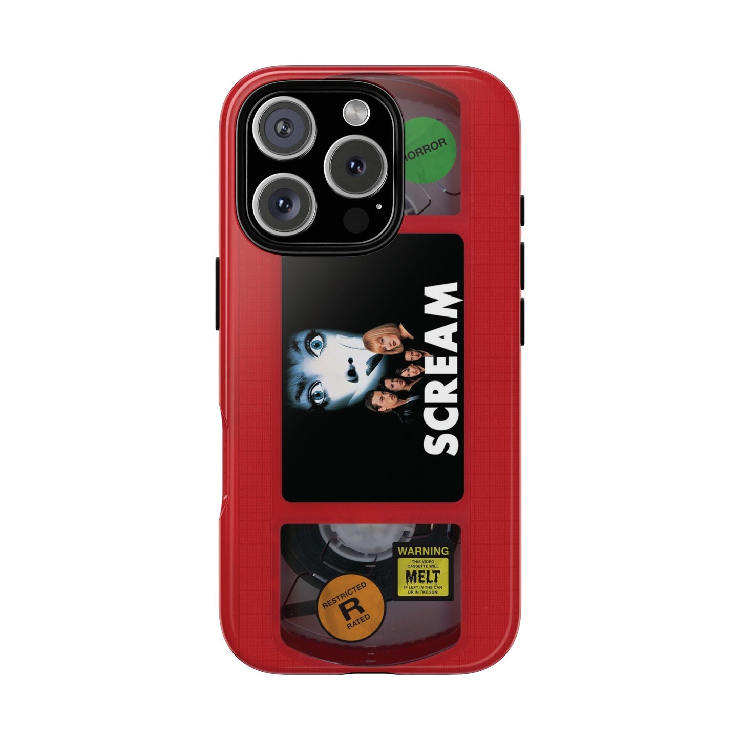 Scream Red Limited Edition Impact Resistant VHS Phone Case